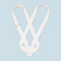 Double Strap Webbing Parade Belt- White